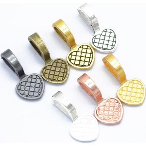 20pcs 19x9mm Heart Shape Jewelry Scrabble Glue Paste on the Jewelry DIY Charms Cabochon Setting Pendants Jewelry Finding