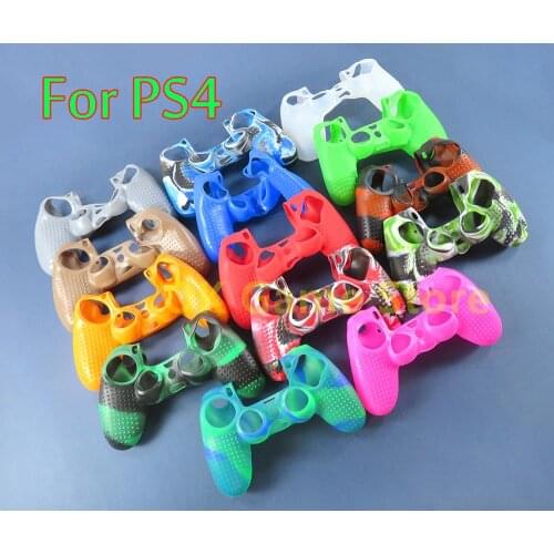 20PCS Multi Colors Silicone Camo Protective Skin Case For Sony PlayStation 4 PS4 DS4 Controller Thumb Grips Joystick Case