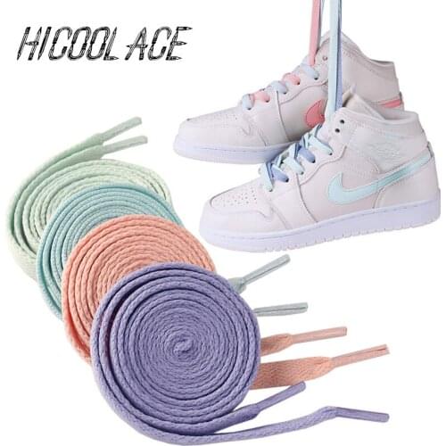 2020 Fashion Flat Unisex Shoe Laces White Sneaker Shoes Lace for Brand Sneakers Basketball Shoes The White Shoelaces Shoestrings