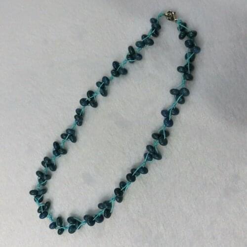 3pcs/lot Natural Quartz Stone Blue Crazy Agates Hand-woven Colorful ELF Choker Torque Energy Treat Beaded Necklace Collar Free