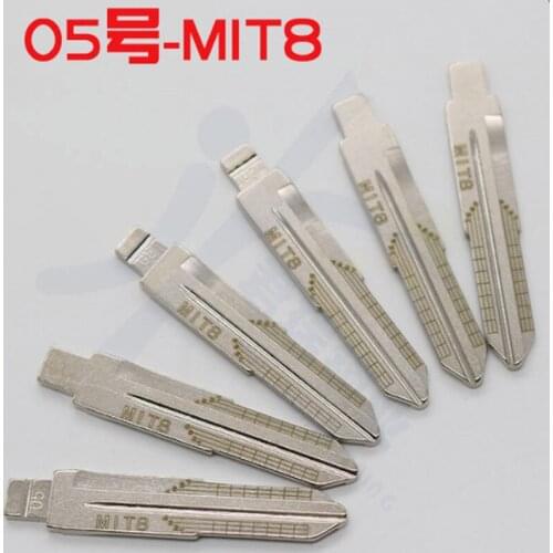 Original Engraved Line Key for 2 in 1 MIT8 scale shearing teeth blank car key Blade NO.05
