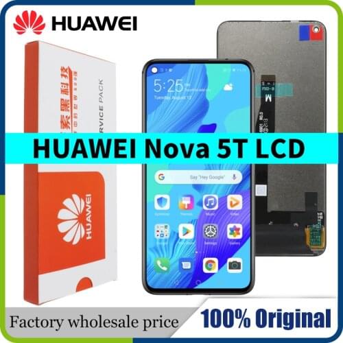 6.26'' Original Display Replacement With Frame For Huawei Nova 5T LCD Touch Screen Digitizer Assembly YAL-L21 L61A L61D L71A LCD