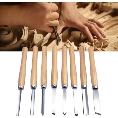 8/10/12pcs Carving Tools Kit Woodworking Hand Tools Gouge Lathe Chisel Woodworking Wood Carving Turning Tools Kit