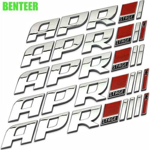 Abs APR Stage III Emblem Tail Sticker Badge For Audi A4 A5 A4L Q5 Porsche Volkswagen Golf6 Golf7 R20 GTI GTD MK6 MK7