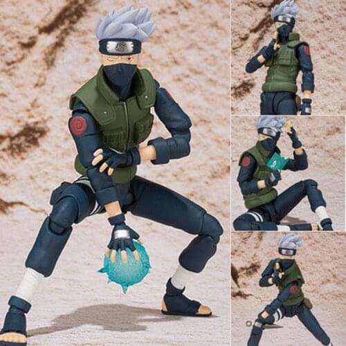SHF Shippuden Sasuke Uzumaki Rasengan Action Figures Super Movable Joints Face Change Dolls Anime Figurines Model Toys Gifts