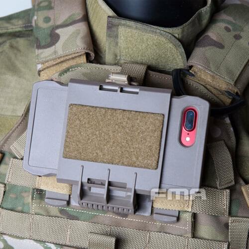 FMA Outdoor Tactical Mobile Phone Case Vest System Chest Mounted iPhone7/8 Plus