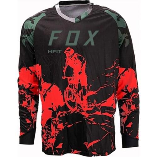 Downhill Jerseys Racing Mountain Bike Mtb Shirts Offroad Dh Motorcycle Jersey Motocross Sportwear Clothes Hpit Fox Mtb Jersey