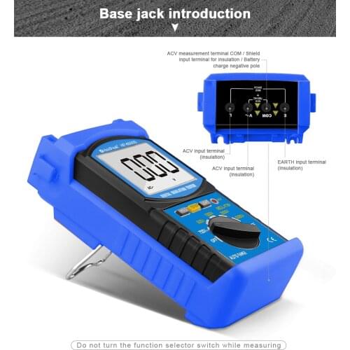 HoldPeak HP-6688B 5000V Digital Insulation Resistance Tester Professional Voltage Measure Instrument Auto Range Portable Tester