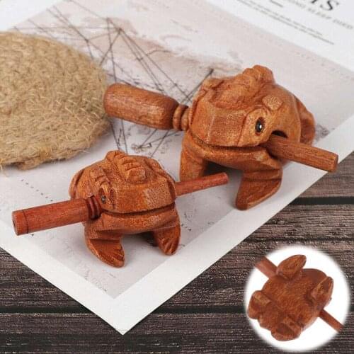 Lucky Frog Toy Percussion Toy Wooden Clackers Kids Musical Instrument