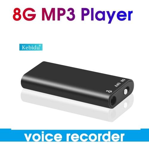 Kebidu Mini 3 in 1 Memory Storage USB Flash Disk Drive 8GB Digital Audio Voice Recorder Dictaphone USB Recording Pen MP3 Player