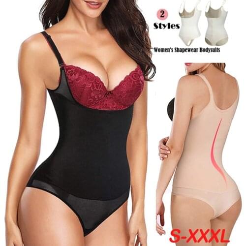 Women Waist Trainer Bodysuit Tummy Control Corset Full Body Shaper Cincher Tank Top with Adjustable Straps Faja Shapewear