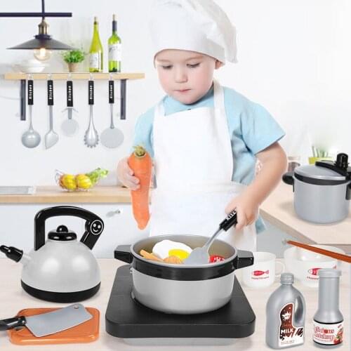 50 PCS Children Mini Kitchen Toy Cookware Pot Pan Kids Pretend Cook Play Toy Simulation Kitchen Utensils Toys Children Gift