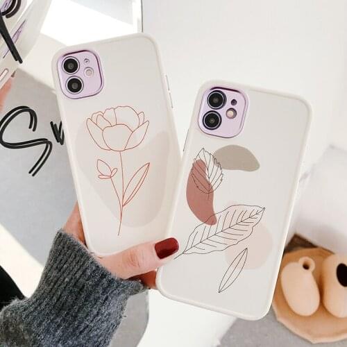 Fashion Abstract Art Flower Soft Silicone Phone Case For iphone 12 Mini 11 Pro MAX X XR XS MAX SE 2020 7 8 Plus Shockproof Cover