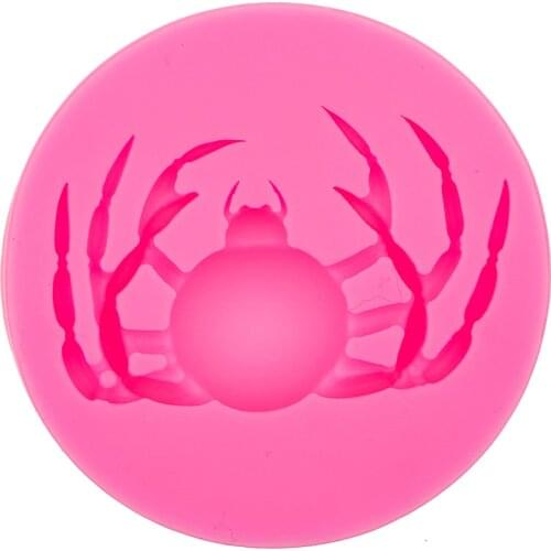 Cartoon spider Christening Mould Halloween Fondant Cake decoration Silicone Molds Cupcake Baking Chocolate Tools T0564