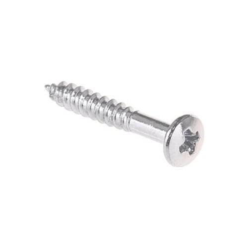 Musiclily 2.5*18mm Guitar Humbucker Pickup Ring Countersunk Screws, Chrome (20 Pieces)