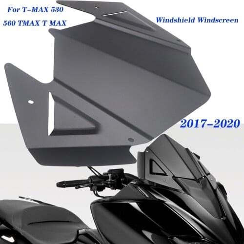 New Motorcycle Windshield Windscreen Cover Aluminum Alloy Wind Shield Deflectore For Yamaha T-MAX 530 560 TMAX T MAX 2017-2020