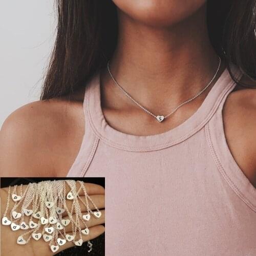 New Tiny Heart Necklace for Women SHORT Chain Heart Shape Pendant Necklace Gift Ethnic Bohemian Choker Necklace