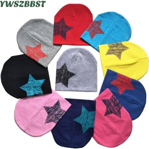 Autumn Winter Cotton Baby Hat Star Print Children Hats Boys Girls Beanies Cap Child Toddler Skullies Cap Crochet Kids Hat