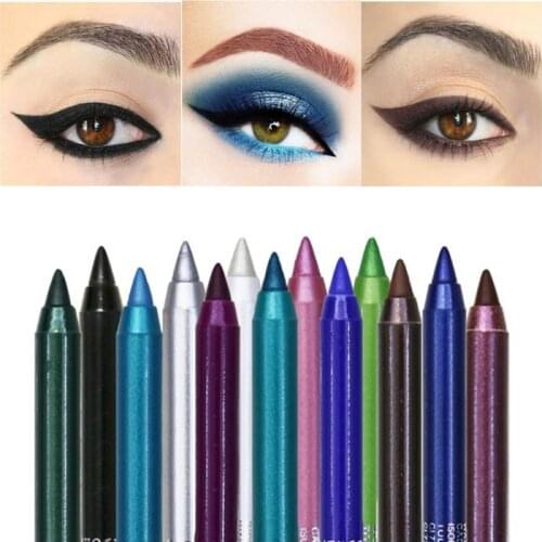 14 Colors Pearl Gel Eyeliner 1PC Waterproof Long Lasting Eyes Liner Pen Party Makeup For Women Easy To Carry Cosmetics TSLM1