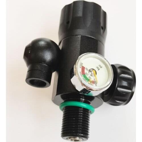 Silvery 200bar Scuba Diving Valve M18x1.5 3000PSI First Level Pressure Reducing Valve For Diving Oxygen Cylinder