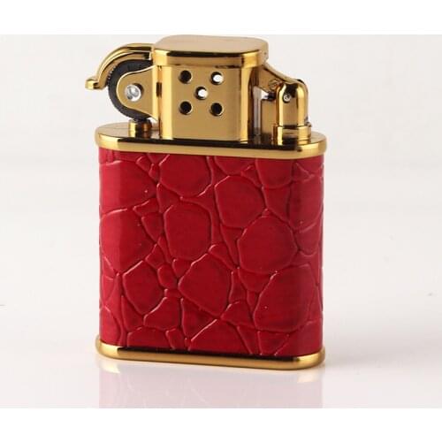 Old Retro style Grinding Wheel Open flame Small and Portable Lighter Simplicity Metal Butane Gas cigarette Encendedores for men