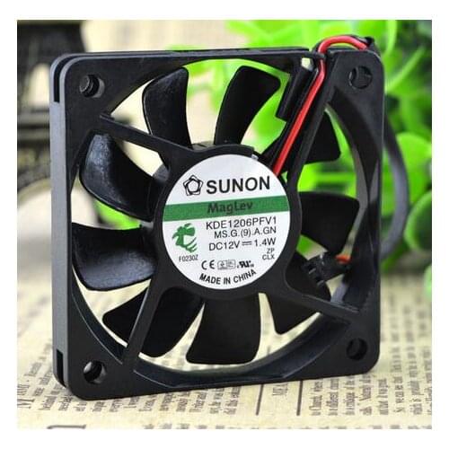 SUNON KDE1206PFV1 6010 12V 1.4W 6CM slim silent fan CPU fan