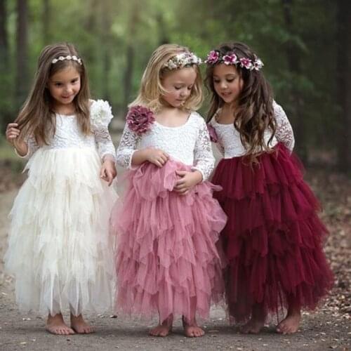 High quality Latest original design Flower girl dresses Kids beauty pageant dresses Girls birthday dress