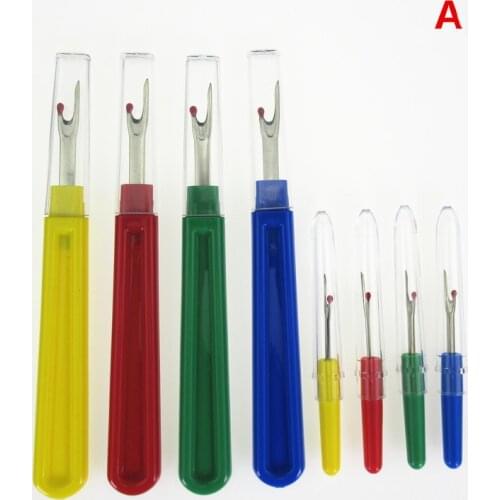 1 Set Plastic Handle Seam Ripper Stitch Unpicker Cross Stitch Sewing Accessories Thread Cutter Sewing Tool Craft Tools