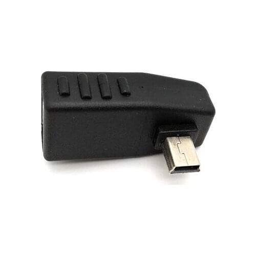 1pc Car Adapter T style Mini USB Male to USB Female Adapter Turn Left USB Converter MP3 Connector USB OTG Host Free Shipping