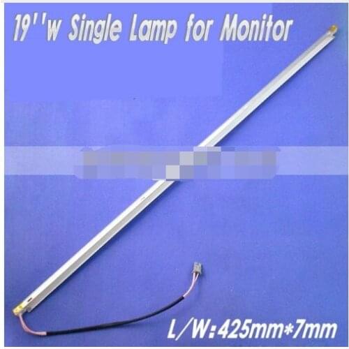 10pcs x Universal 19 inch wide CCFL Single Lamps for LCD Monitor w/ Frame Backlight Assembly 425mm*7mm Free Shipping
