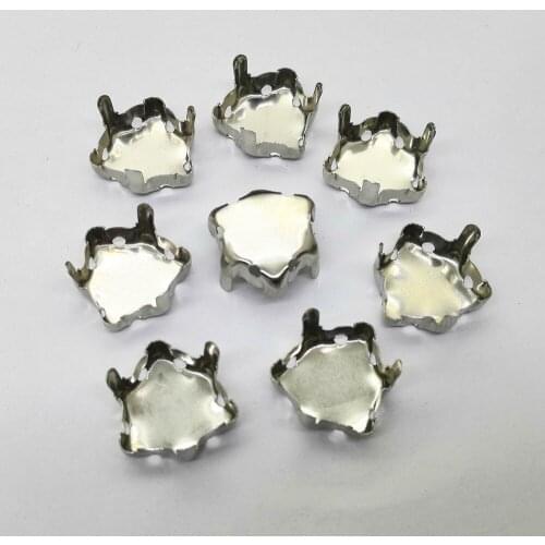 12mm Fat Triangler Setting White K Metal Claw fit for Fat Triangler Rhinestones