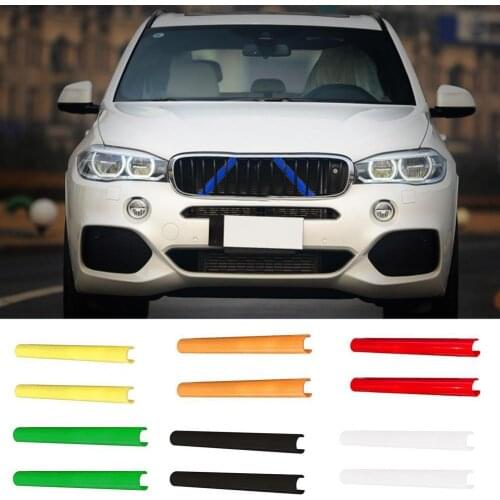 2Pcs/Set Bumper Grille Strip Durable Decorative PE Center Grill Insert Trim Car Modification for X3 F25 G01