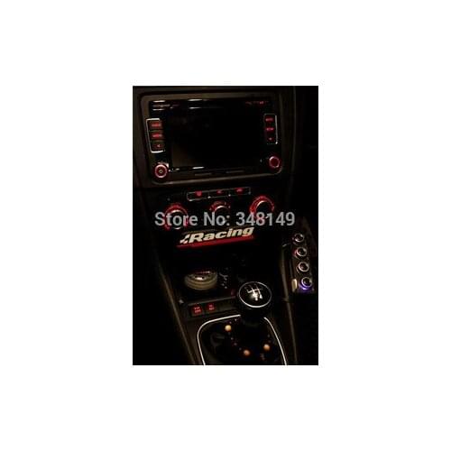 Aliauto 2 x car decoration reflective car stickers and decals internal Atmosphere racing for volkswagen golf Sagitar Passat Polo