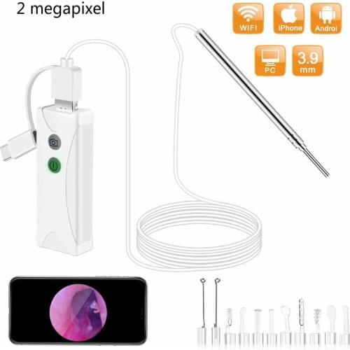 3.9mm visible ear scoop endoscope light-emitting ear scoop out WiFi version mobile phone computer for adults and children