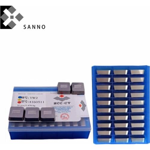 30PCS indexable milling inserts YG6 YG8 YW1 / YW2 / YT5 / YT15 / YT14 4160511 carbide clamping cnc turning inserts lathe blade