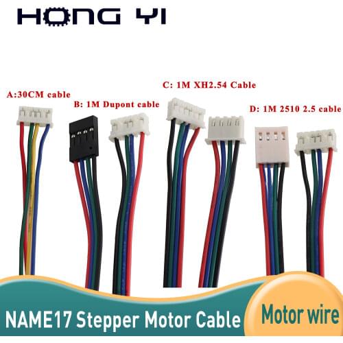 Free shipping 5pcs CE certification NEMA17 cable 17HS4401 4-lead Nema 17 Stepper Motor 42 motor 3D printer 42BYGH CNC Laser
