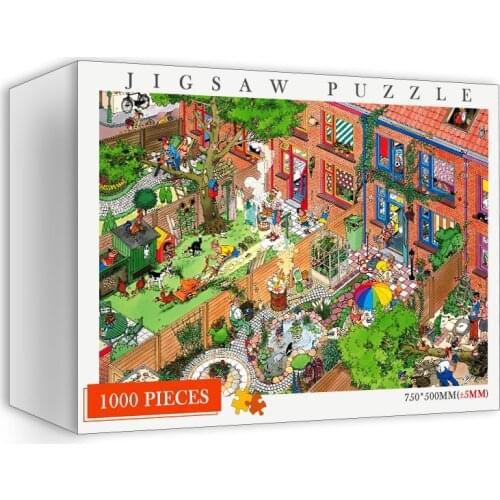 Puzzle 1000 Pieces Beautiful Design Wooden Jigsaw Puzzles for Adults 1000 Pieces Brain Teaser Puzzle Games Kids Montessori Toys