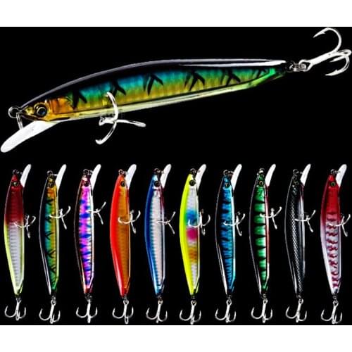 Artificial Floating Minnow 115mm/12.8g High Quality Fishing Lure Hard Bait Sharp Hooks Anti-Corrosion Plastic Fishing Bait