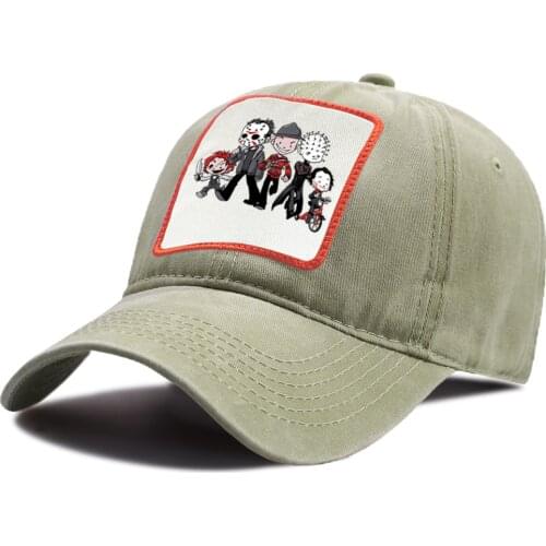 Maniac Park Horror Movie Theme Park Jason Clown Saw Halloween Baseball Cap Unisex Cotton Baseball Caps Women Outdoor Men Hat