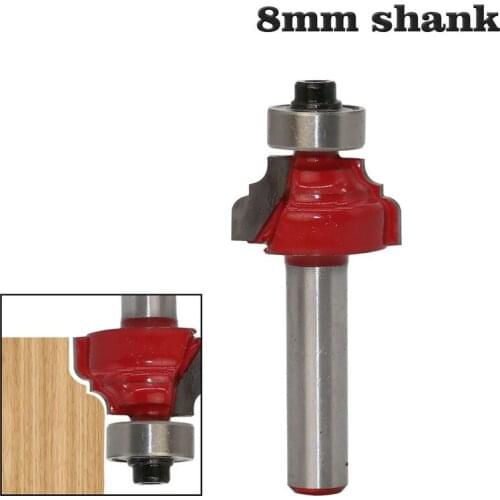 1PC 8MM Shank Wood Router Bit Straight End Mill Trimmer Cleaning Flush Trim Corner Round Cove Box Bits Tools Milling Cutter