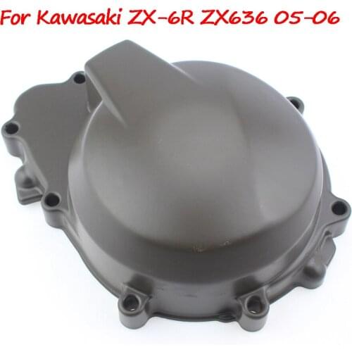 Motorcycle Left Side Cover Engine Stator Crank case Cover Guard Generator Protector For Kawasaki ZX-6R ZX6R ZX636 05-06