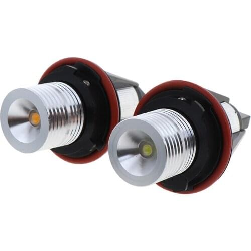 New 12V LED Angel Eyes For E39-5W LED Side Marker Light Bulb Canbus White Yellow