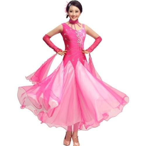 New Modern Dance Dress Adult Waltz Tango Costume Dance Ballroom Dancing Competitions Suit Women Dancing Dress B-6199