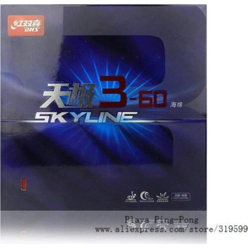 Original DHS Skyline 3-60 360 3 60 Pips-in PingPong Rubber With Sponge for backhand