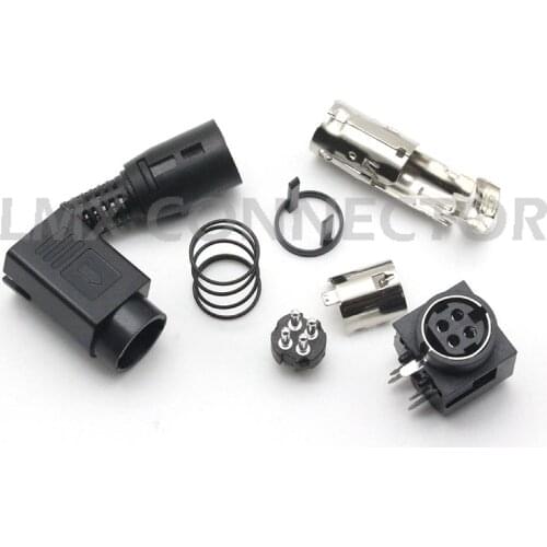 DIN Plug 3Pin 4Pin Kycon Power Socket for TFT LCD Flatscreen TV 12/24V DC Male Plug with Female MPC Socket