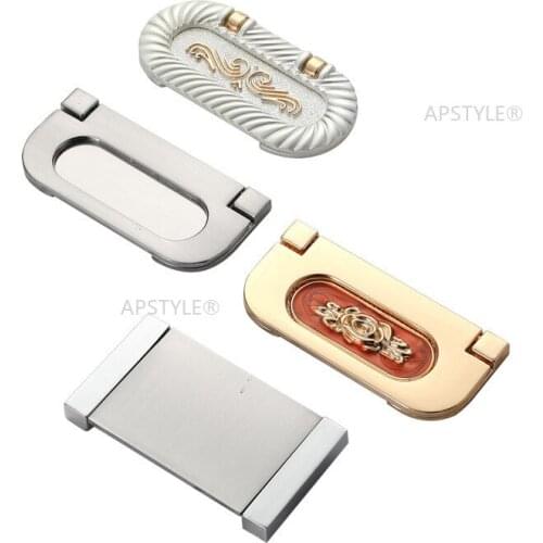 Door Wardrobe Knob Ivory White Bronze Drawer Cabinet Handle Hidden Cupboard Kitchen Hardware Decorative Zinc Alloy Box Pull