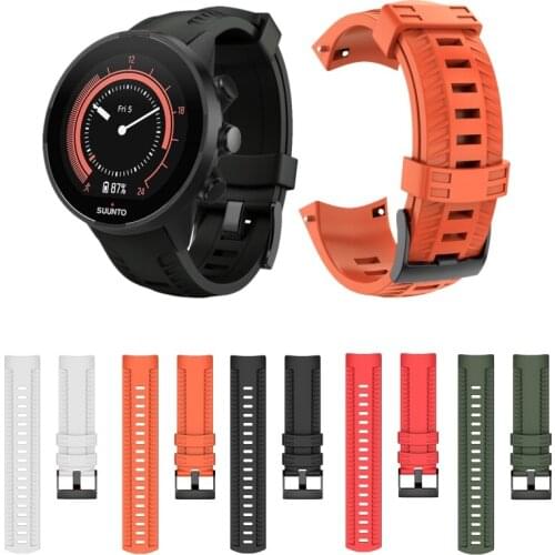 Replacement Silicone Replacement Sport WristStrap Watch Band for SUUNTO 7/9 Baro Smart Watch Sports Wristband Accessories