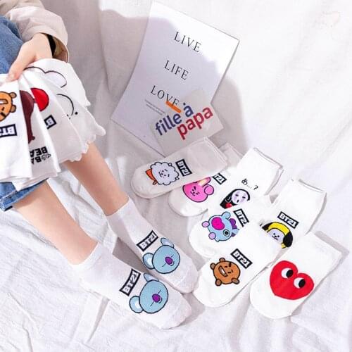 Cartoon Funny Cute Socks for Women Girls Ankle Socks Slippers Non Slip Invisible Socks Short Casual High Quality Cotton Sox