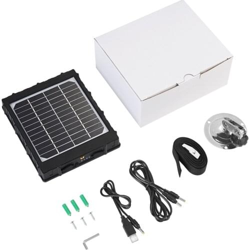 SunGusOutdoors 5V 2A 3W 8000amh Solar Panel Charger Kits for Cellular Wildlife Game Hunting Trail Camera Photos Traps