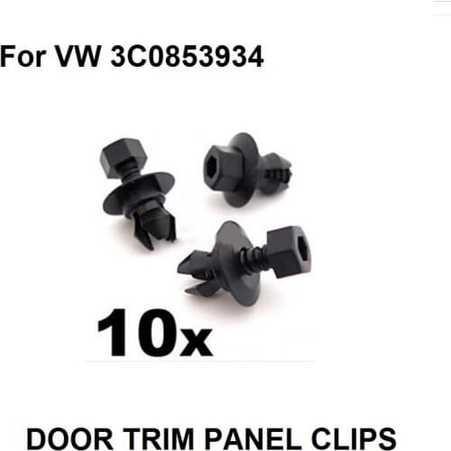 10x For VW Passat, CC & For Audi Q5 Sill Moulding & Side Skirt Trim Clips- 3C0853934